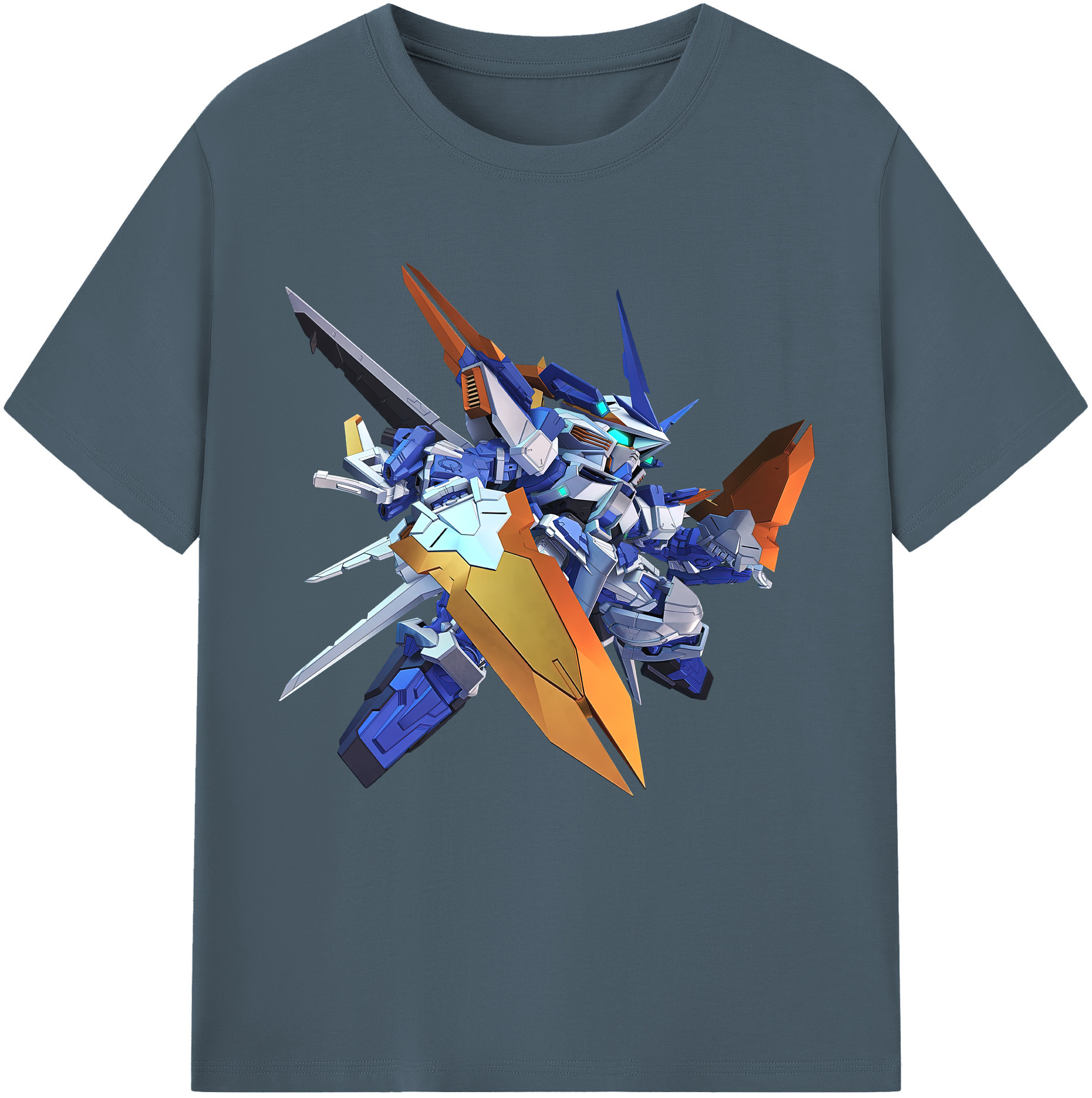 （画像用） 機動戦士ガンダム Mobile Suit Gundam 綿100％半袖Tシャツ（フロントプリント）
